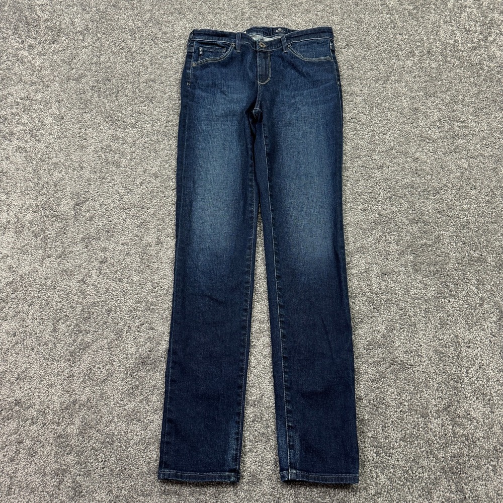 AG Adriano Goldschmied Jeans Womens 27R Blue The Prima Mid Rise Cigarette Denim